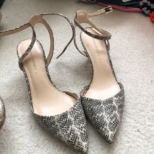 Snake print Pumps